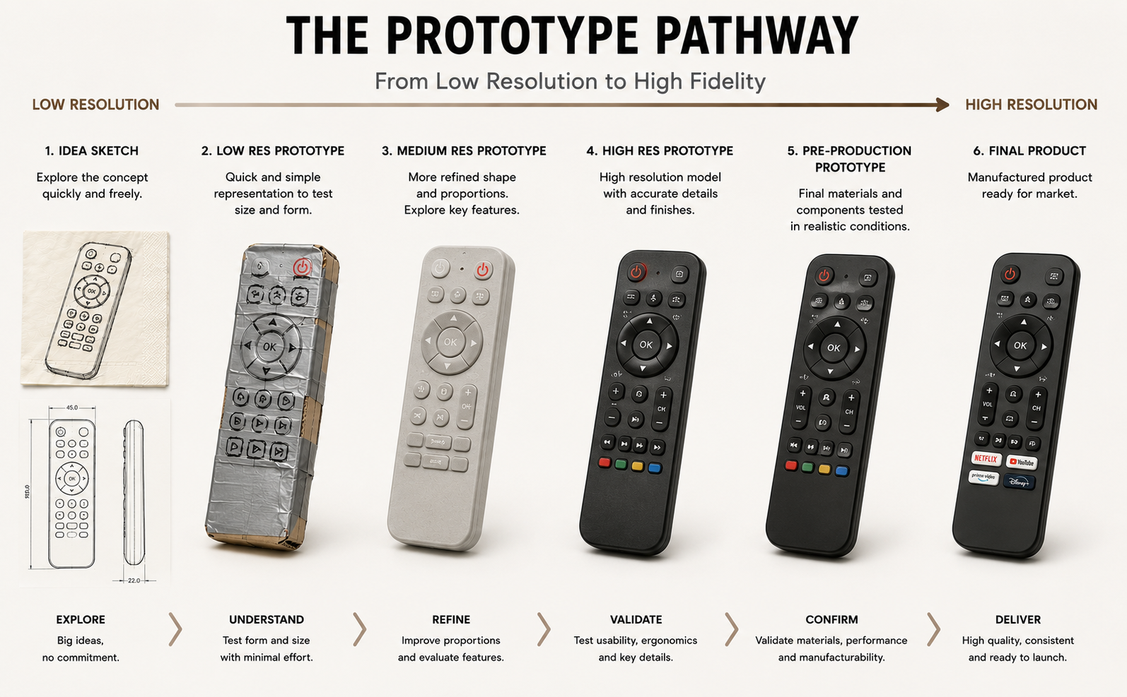 TV remote prototype hitchins